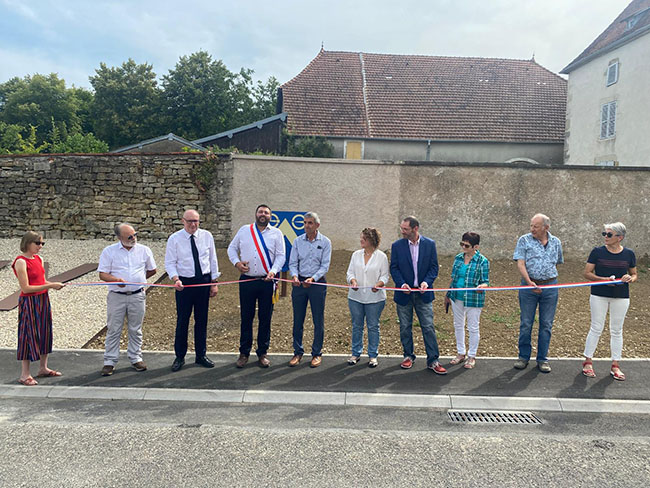 Inauguration des travaux d’enfouissement du réseau d’électricité - Commune de LAMBREY